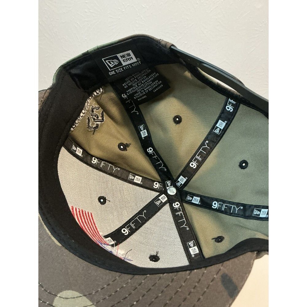 New Era 9Fifty Veteran Camo American Flag Snapback Hat Cap Coca-Cola‎ - Picture 3 of 4